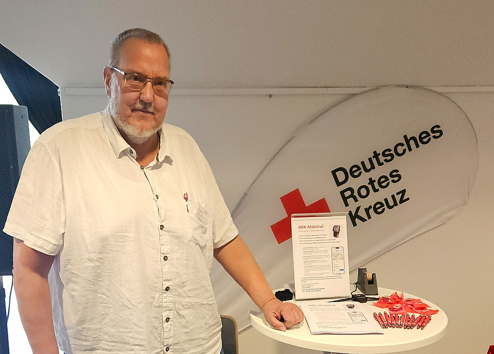 Demenz Infostand der DRK Mobilruf