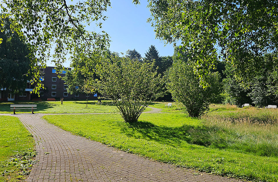 Garten des Seniorenwohnsitzes Rellingen