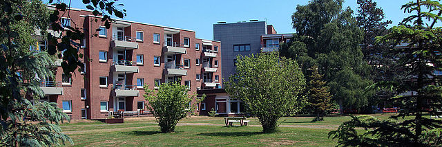 Ansicht des Seniorenwohnsitzes in Rellingen