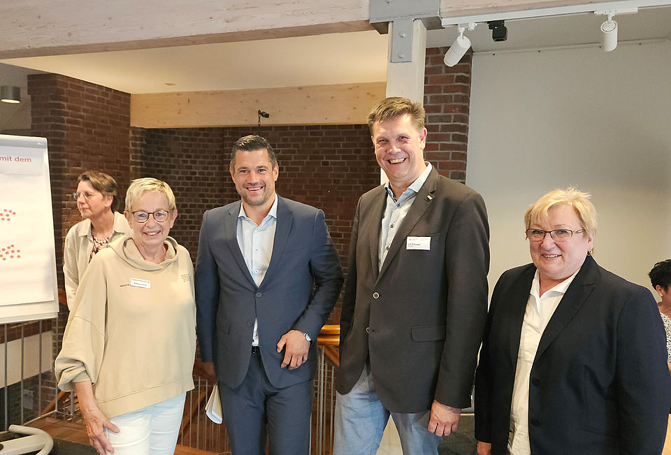 Demenz Infoabend Waltraud Hörmann, Marc Trampe, Ulf Kienast und Rita Sturm